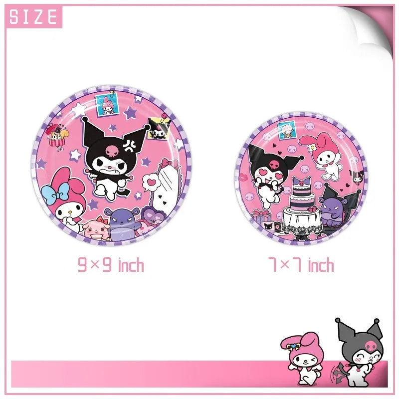 Sanrio Kuromi & My Melody Birthday Party Supplies - Image 2
