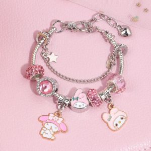 Kuromi & My Melody Handmade Bracelet