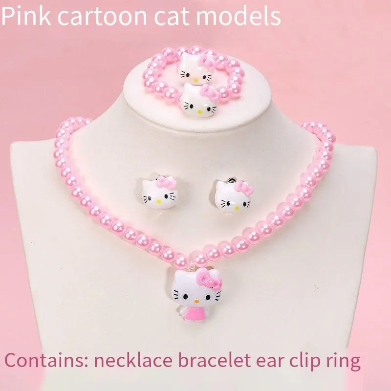 4PCS Sanrio Hello Kitty Jewelry & Hair Accessory Set - Image 5