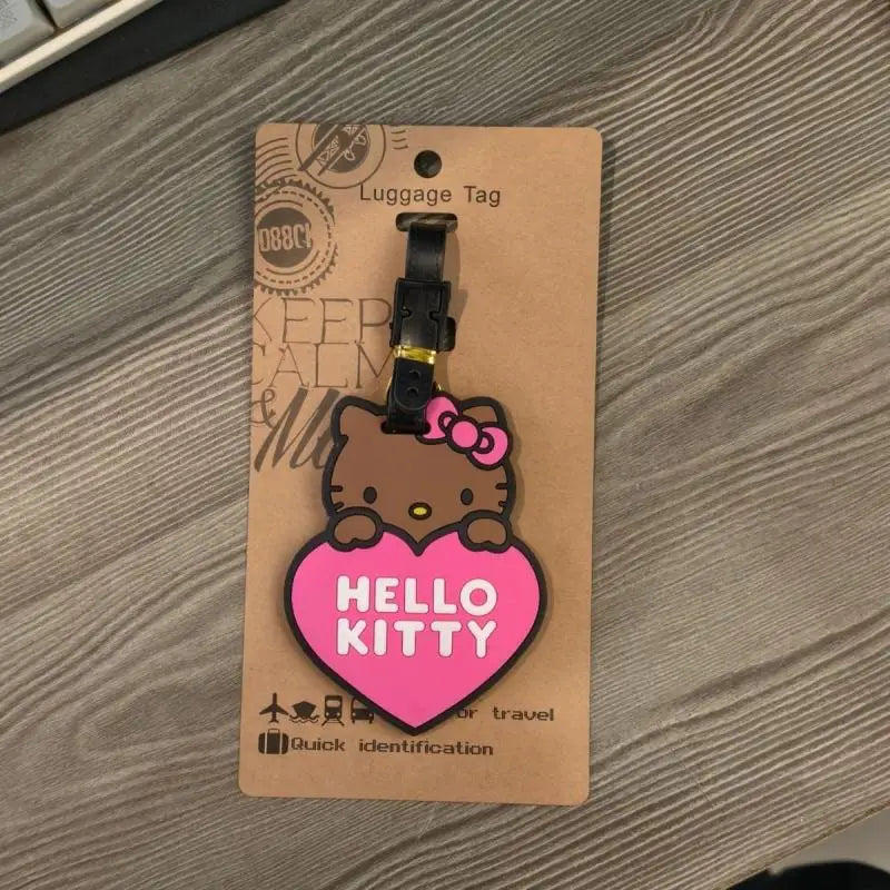 Sanrio Hello Kitty Black Skin Cartoon Baggage Tag - Image 2