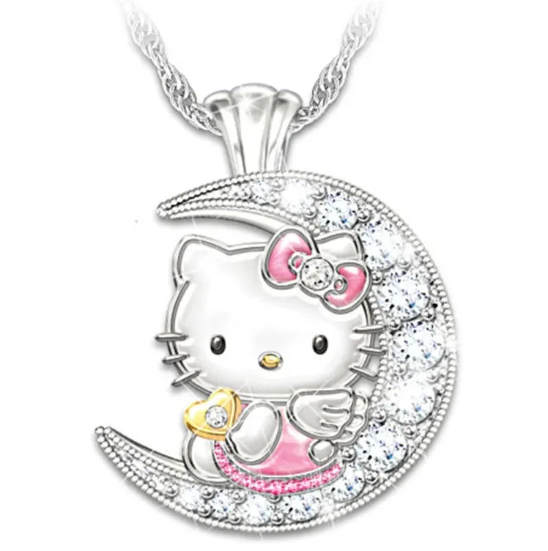New Kawaii Hello Kitty Children’s Pendant Necklace - Image 5