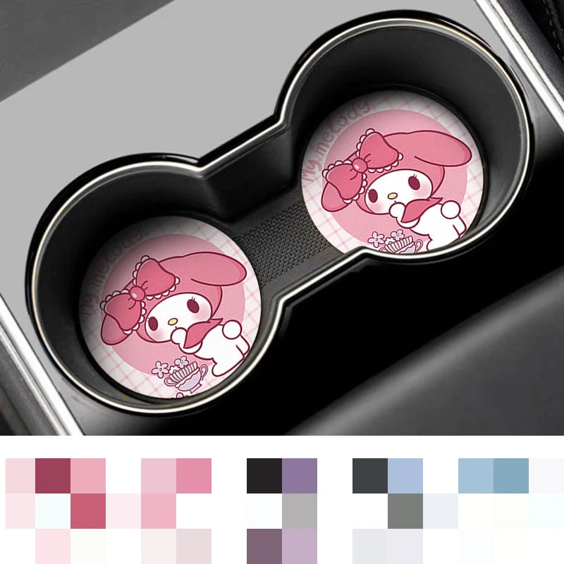 Sanrio My Melody, Cinnamoroll & Kuromi Kawaii Car Coaster - Image 9
