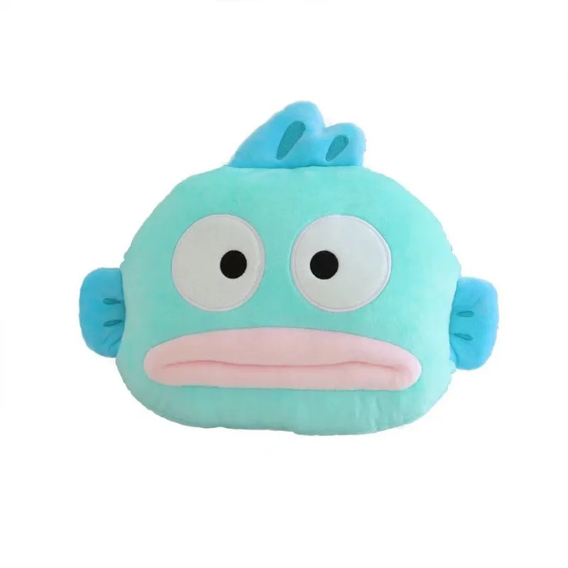 New Sanrio Kawaii Hangyodon Car Headrest & Seat Belt Cover Set - Image 6