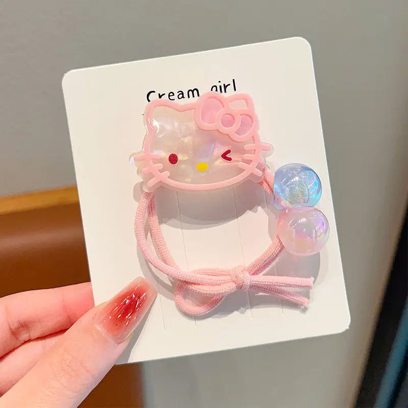 anrio Children’s Kuromi & My Melody Rubber Hair Bands - Image 7