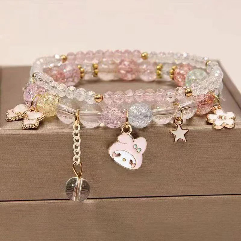1PCS Kawaii Anime Sanrio Kuromi, My Melody & Cinnamoroll Bracelet - Image 12