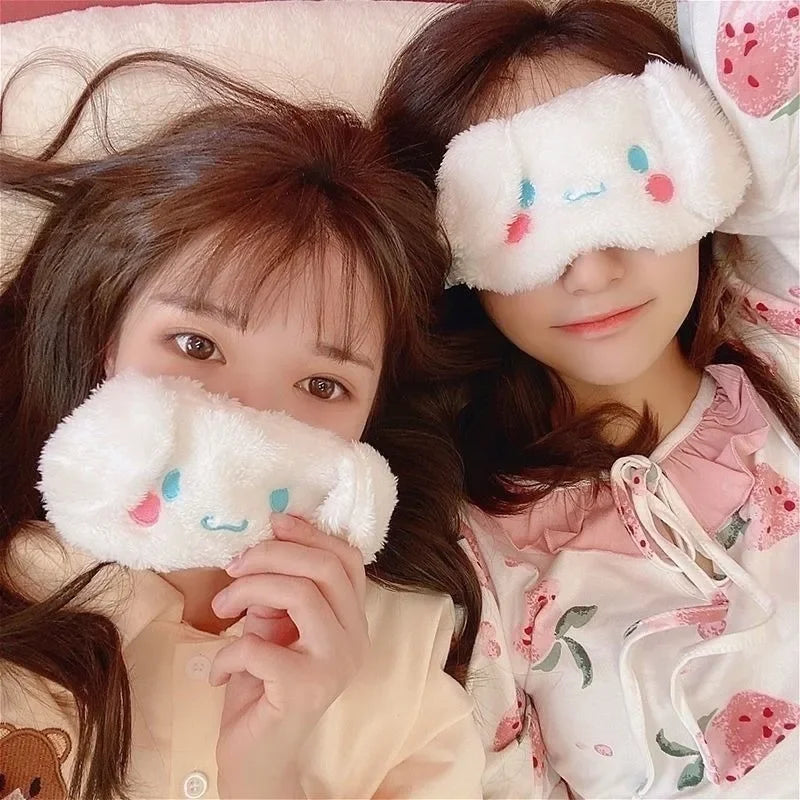 New Kawaii Sanrio Cinnamoroll Plush Eye Mask - Image 4
