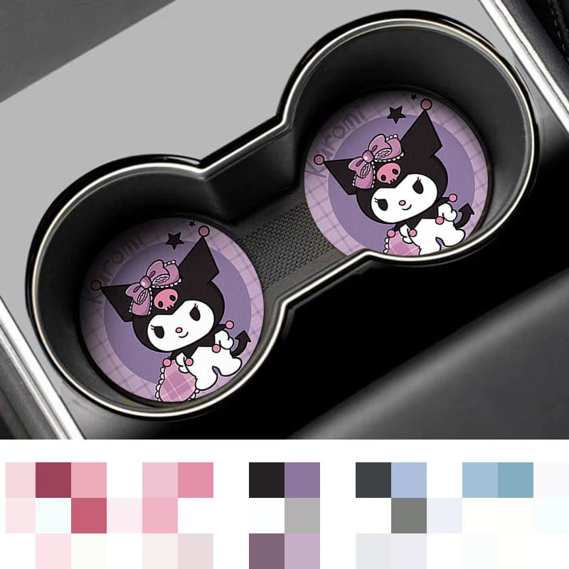 Sanrio My Melody, Cinnamoroll & Kuromi Kawaii Car Coaster - Image 6