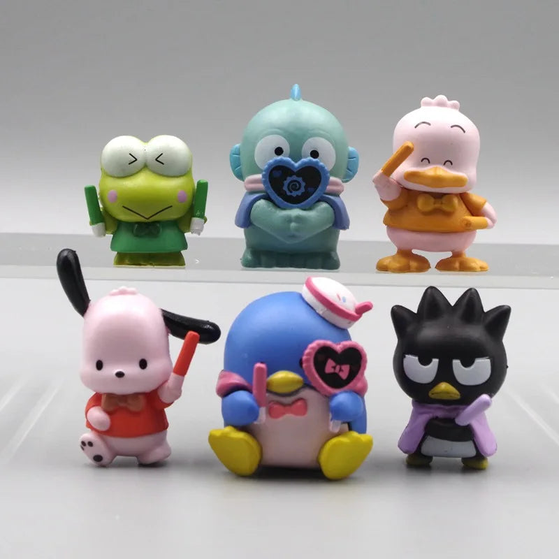 6Pcs/set Sanrio PVC Action Figures