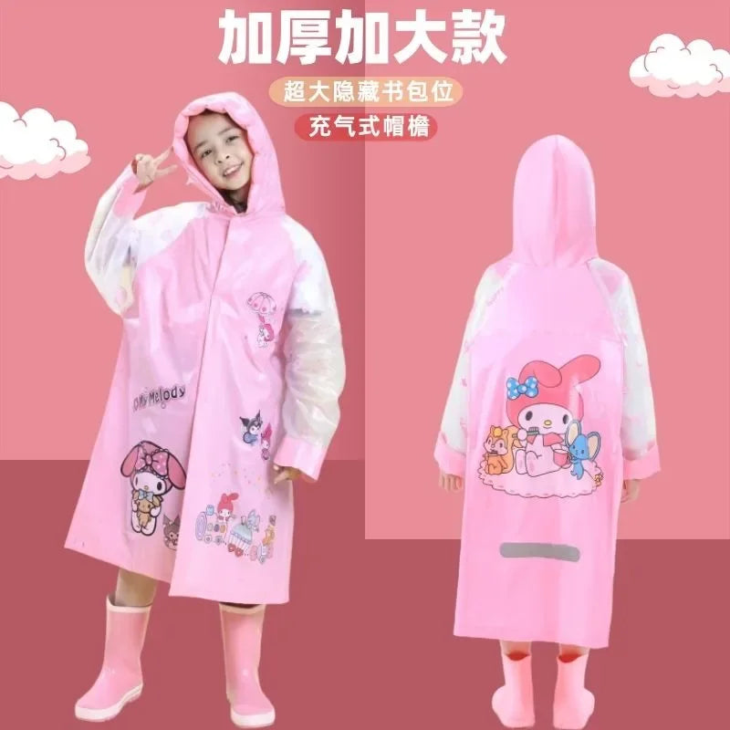 Sanrio Kuromi, My Melody & Pochacco Children's Raincoat - Image 4