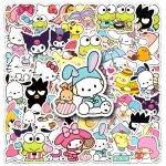 50 Piece MINISO Funny Cute Sanrio Family Stickers