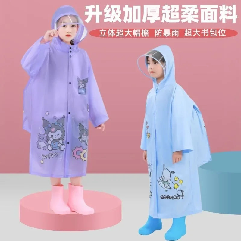 Sanrio Kuromi, My Melody & Pochacco Children's Raincoat - Image 2