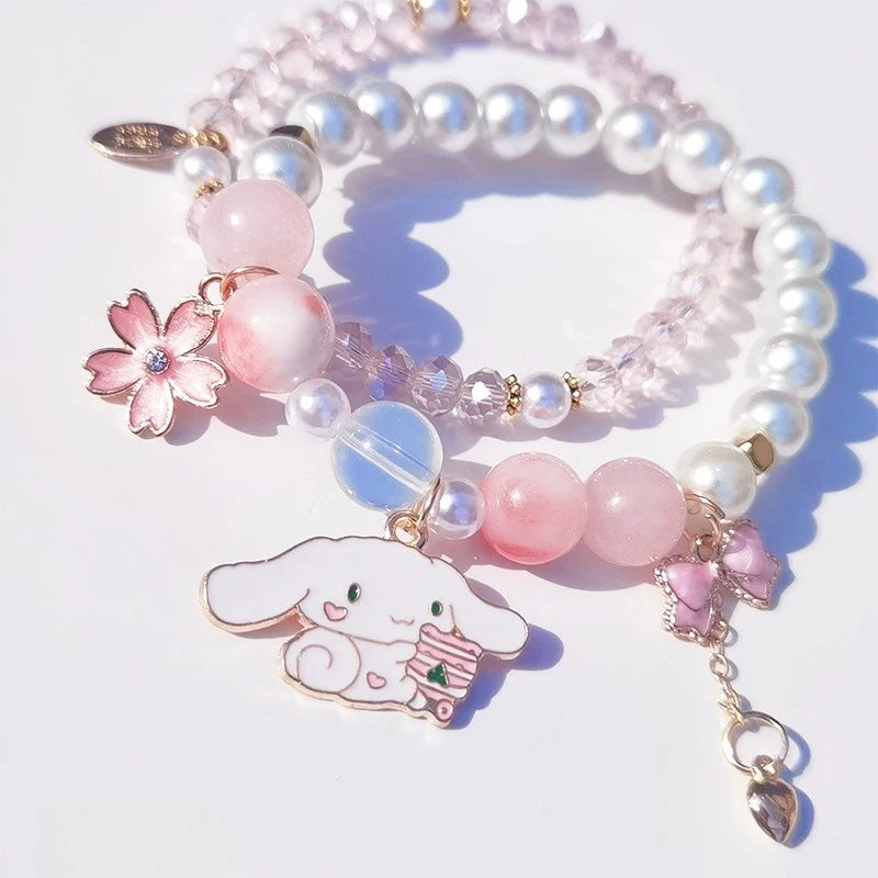1PCS Kawaii Anime Sanrio Kuromi, My Melody & Cinnamoroll Bracelet - Image 3