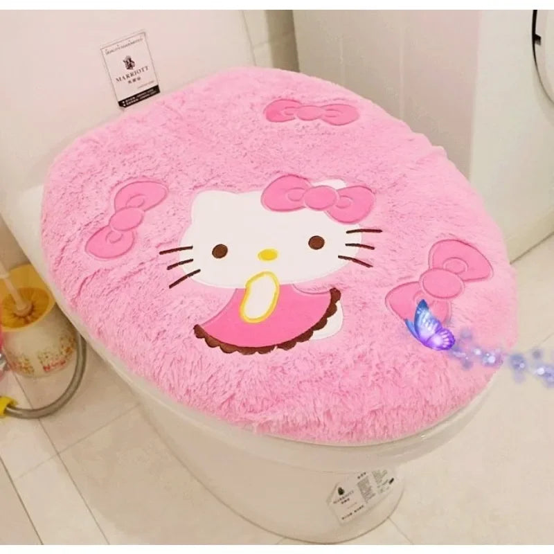 Sanrio Hello Kitty Toilet Seat Cushion 3-Piece Set - Image 5
