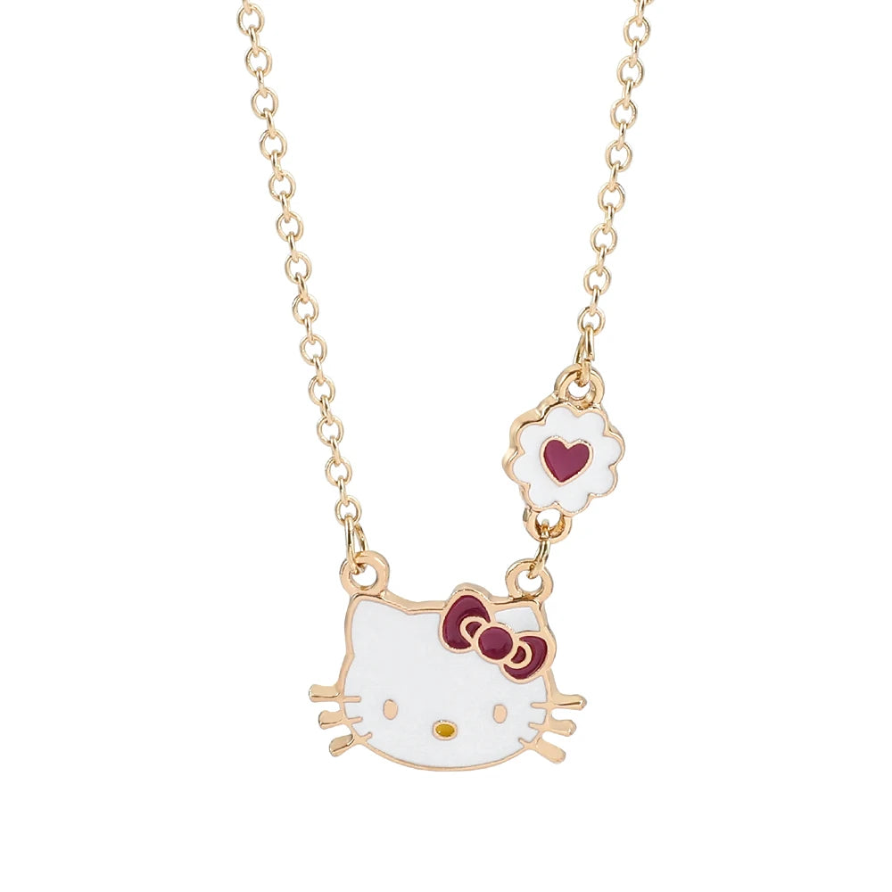 Sweet Sanrio Necklace & Hello Kitty Kawaii Earrings - Image 9