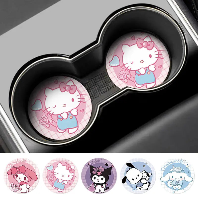 Sanrio My Melody, Cinnamoroll & Kuromi Kawaii Car Coaster - Image 4
