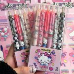 6pcs Sanrio Hello Kitty & Kuromi Gel Pen Set