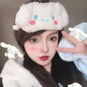 New Kawaii Sanrio Cinnamoroll Plush Eye Mask