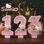 Kawaii Hello Kitty Number Birthday Candles