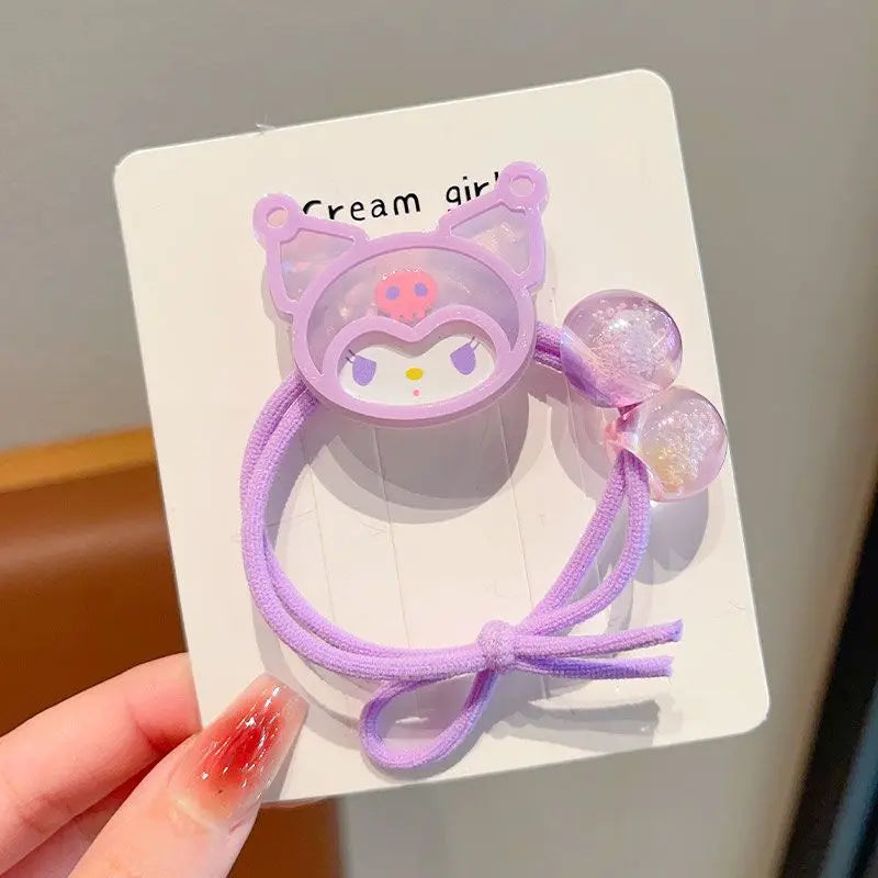 anrio Children’s Kuromi & My Melody Rubber Hair Bands - Image 6