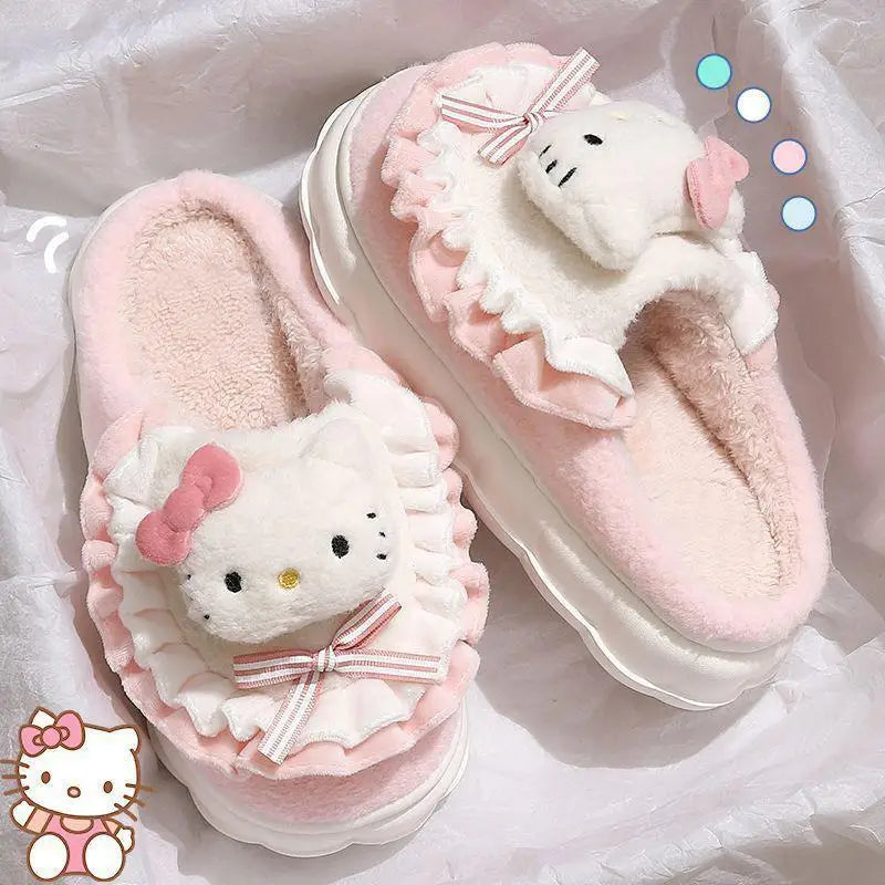 Sanrio Pompompurin, Hello Kitty, & Kuromi Winter Cotton Slippers - Image 3