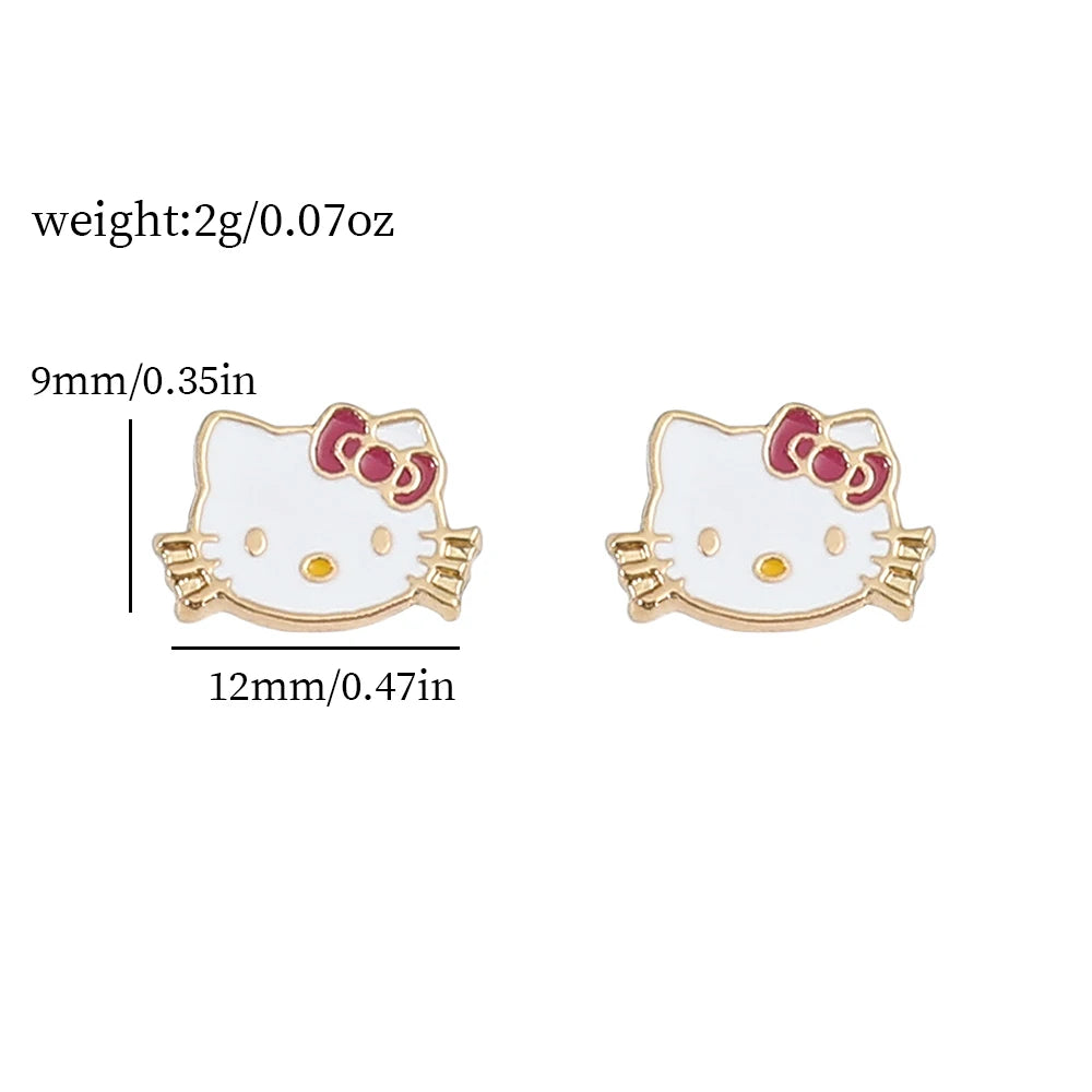 Sweet Sanrio Necklace & Hello Kitty Kawaii Earrings - Image 8